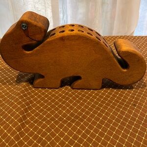 Wooden Dinosaur Brontosaurus Pencil Holder